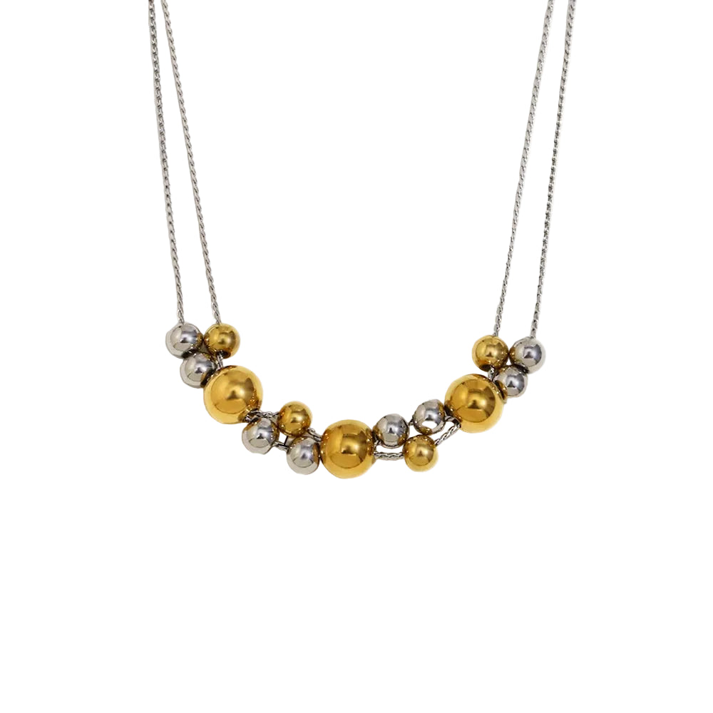 Colar Elegance Dual em Aço Inoxidável 18K