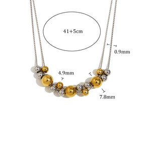 Colar Elegance Dual em Aço Inoxidável 18K