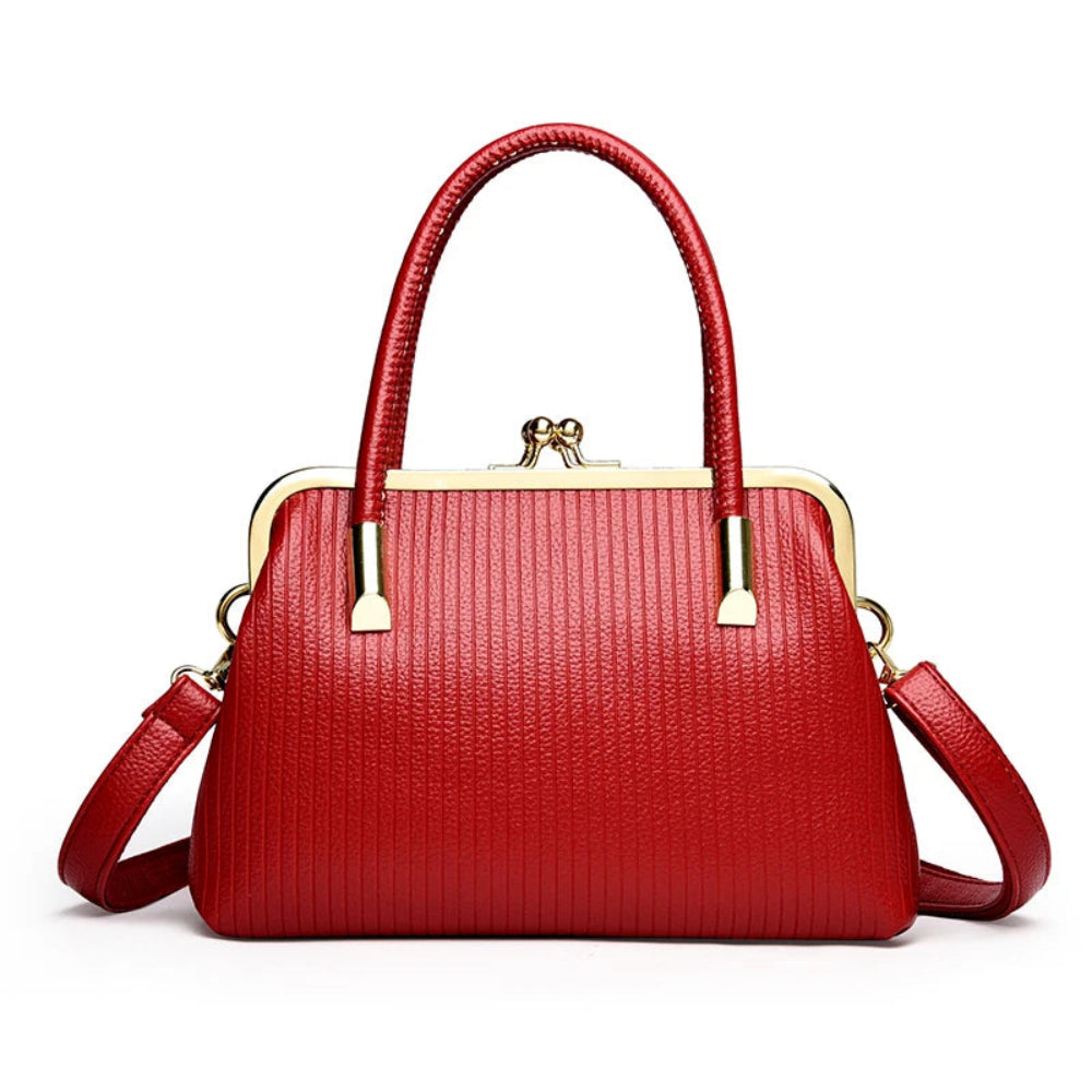 Bolsa Feminina Luxo Couro Transversal e Ombro