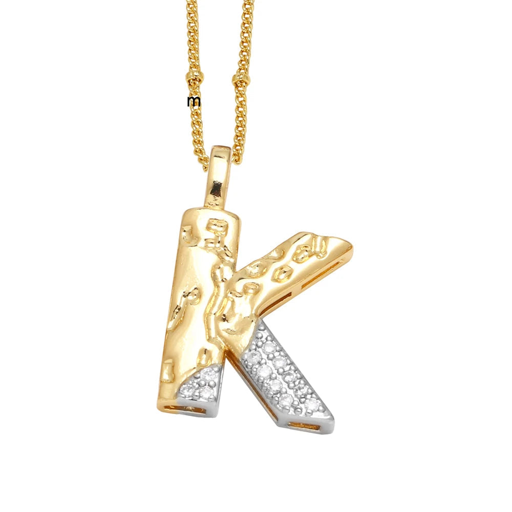 Colar Inicial Personalizado com Cristais FLOLA