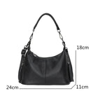 Bolsa de Luxo em Couro Legítimo com Borla para Mulheres