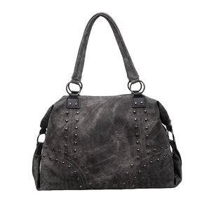 Leftside alta capacidade rebites design couro do plutônio travesseiro sacos para as mulheres 2025 novo estilo punk tendência feminina bolsa de ombro bolsas