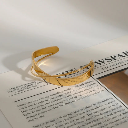 Pulseira Onda Minimalista 18K Ouro Uworld