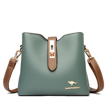 Bolsa Crossbody de Couro Sintético de Alta Capacidade