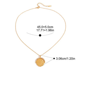 Colar Rotativo Estrela e Lua Banhado a Ouro 18K