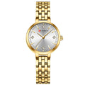 CURREN Luxo Feminino Strass Dial Relógio de Quartzo Banda de Aço Inoxidável Elegante Senhoras Relógios de Pulso