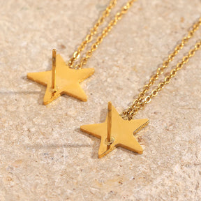 Ebbelle moda estrela borla brincos de aço inoxidável de alta qualidade banhado a pvd feminino estilo minimalista joias de orelha
