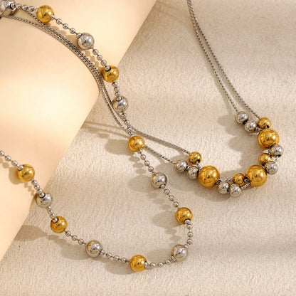 Colar Elegance Dual em Aço Inoxidável 18K