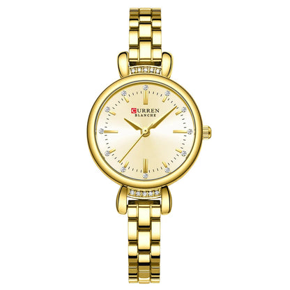 Relógio Feminino Curren Luxuoso com Strass Brilhante
