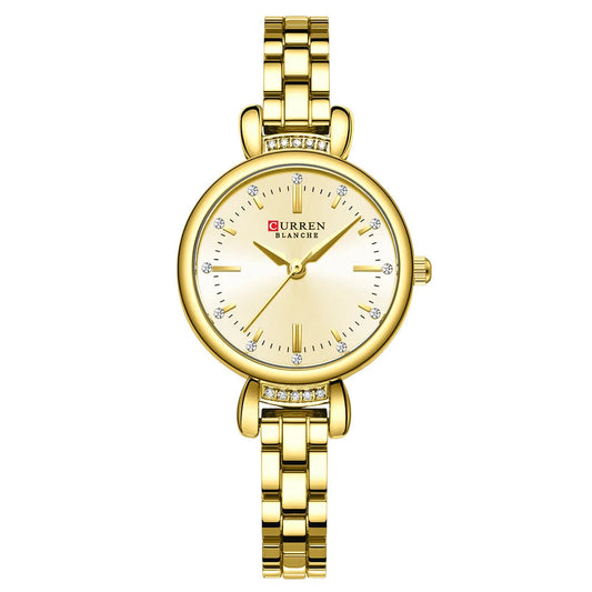 Relógio Feminino Curren Luxuoso com Strass Brilhante