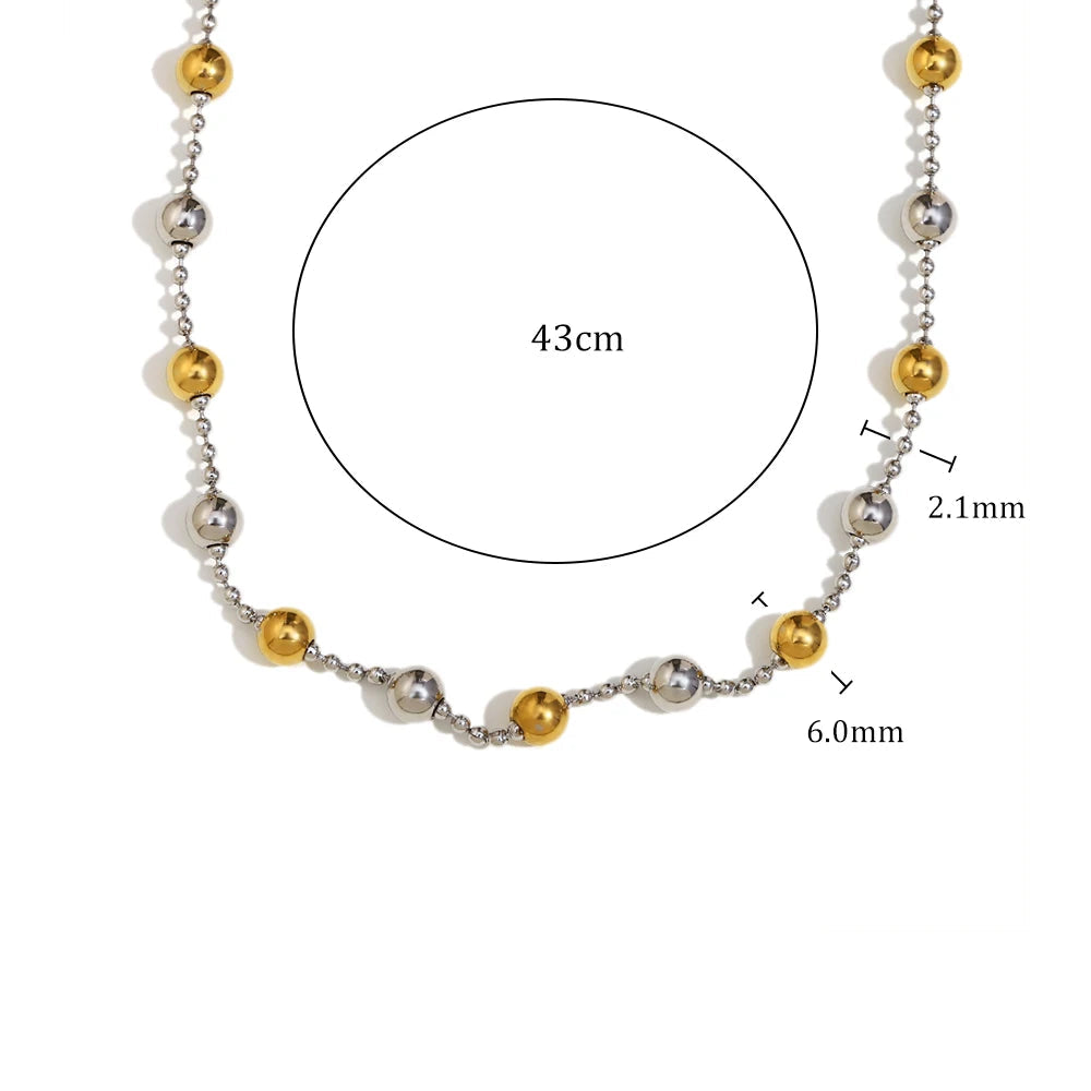 Colar Elegance Dual em Aço Inoxidável 18K