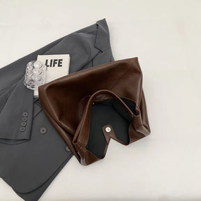 Leftside design de moda bolsa de ombro de couro para as mulheres 2023 tendência feminina simples grande axilas hobo bolsa bolsas e bolsas