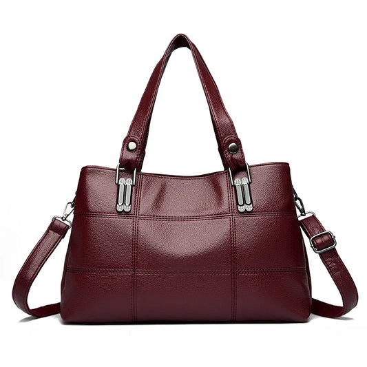 Bolsa de ombro crossbody de couro macio para mulheres sacola casual bolsa de alta qualidade marca designer de luxo, Sac, 2024