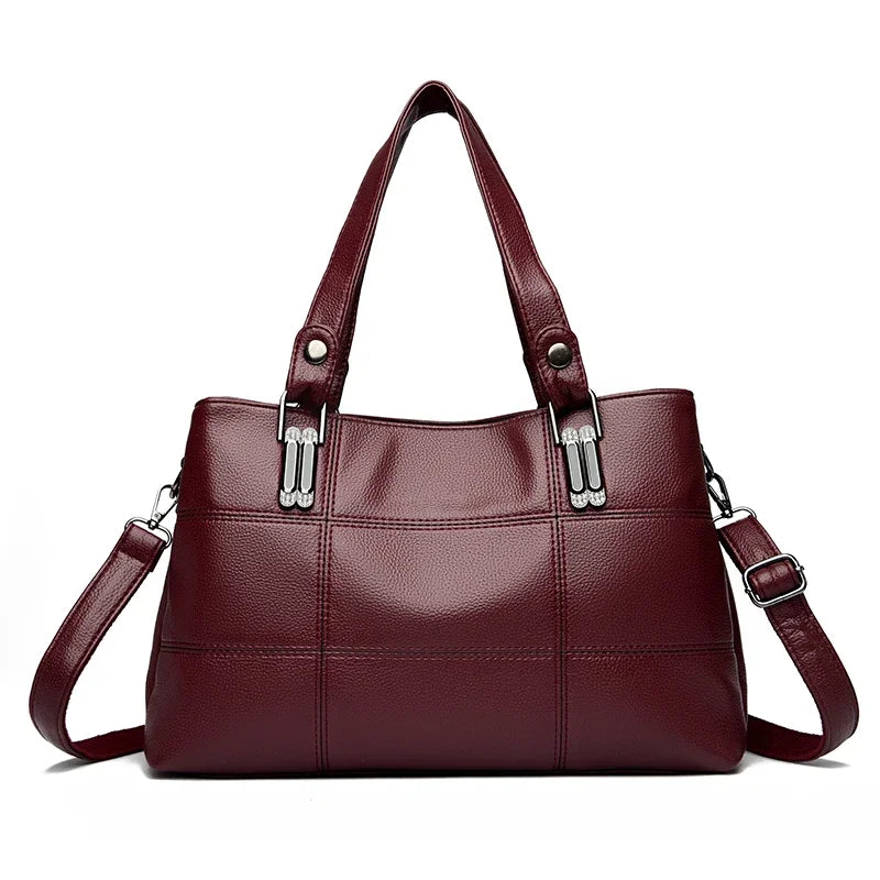 Bolsa de ombro crossbody de couro macio para mulheres sacola casual bolsa de alta qualidade marca designer de luxo, Sac, 2024