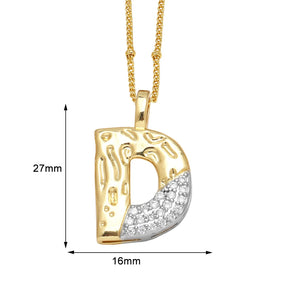 Colar Inicial Personalizado com Cristais FLOLA