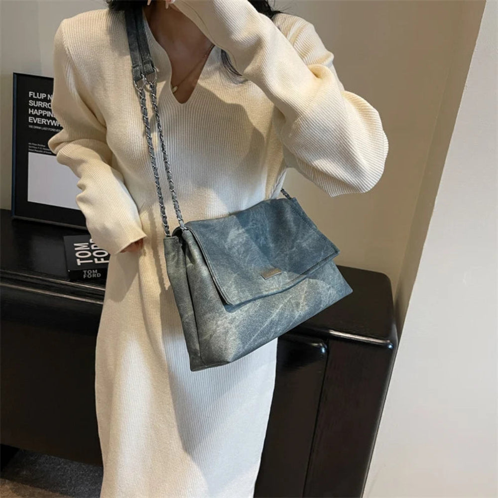 Leftside retro chian couro sacos de ombro para as mulheres simples sacola 2023 inverno crossbody saco senhora viagem bolsas vintage