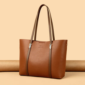Bolsa de Ombro Luxuosa Feminina em Couro Sintético