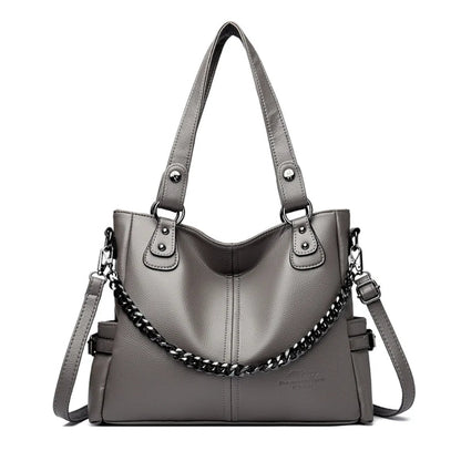 Bolsa de Luxo Feminina em Couro Macio