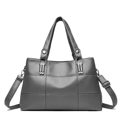 Bolsa de Ombro de Couro Macio Luxuosa