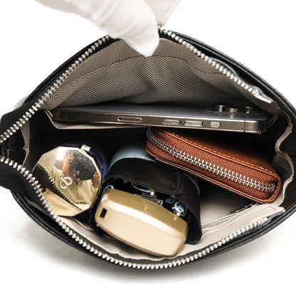 Bolsa Crossbody de couro para mulheres, alta qualidade, sacolas, luxo, couro genuíno, bolsa de ombro feminina, bolsas femininas, Messenger Sac, moda