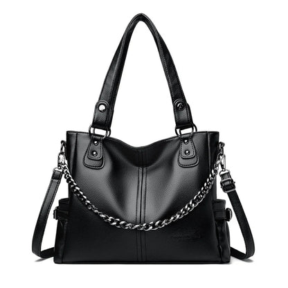 Bolsa de Luxo Feminina em Couro Macio