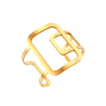 Pulseira Geométrica Banhada a Ouro