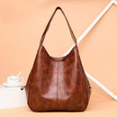 Bolsa Hobo de Couro PU Vintage Feminina