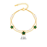Pulseira de Zircônia Estrela e Coração em Camadas
