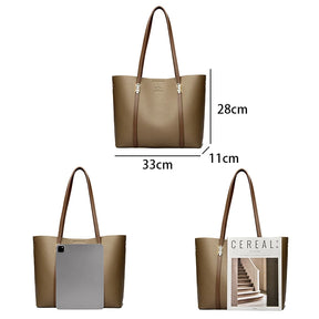 Bolsa de Ombro Luxuosa Feminina em Couro Sintético