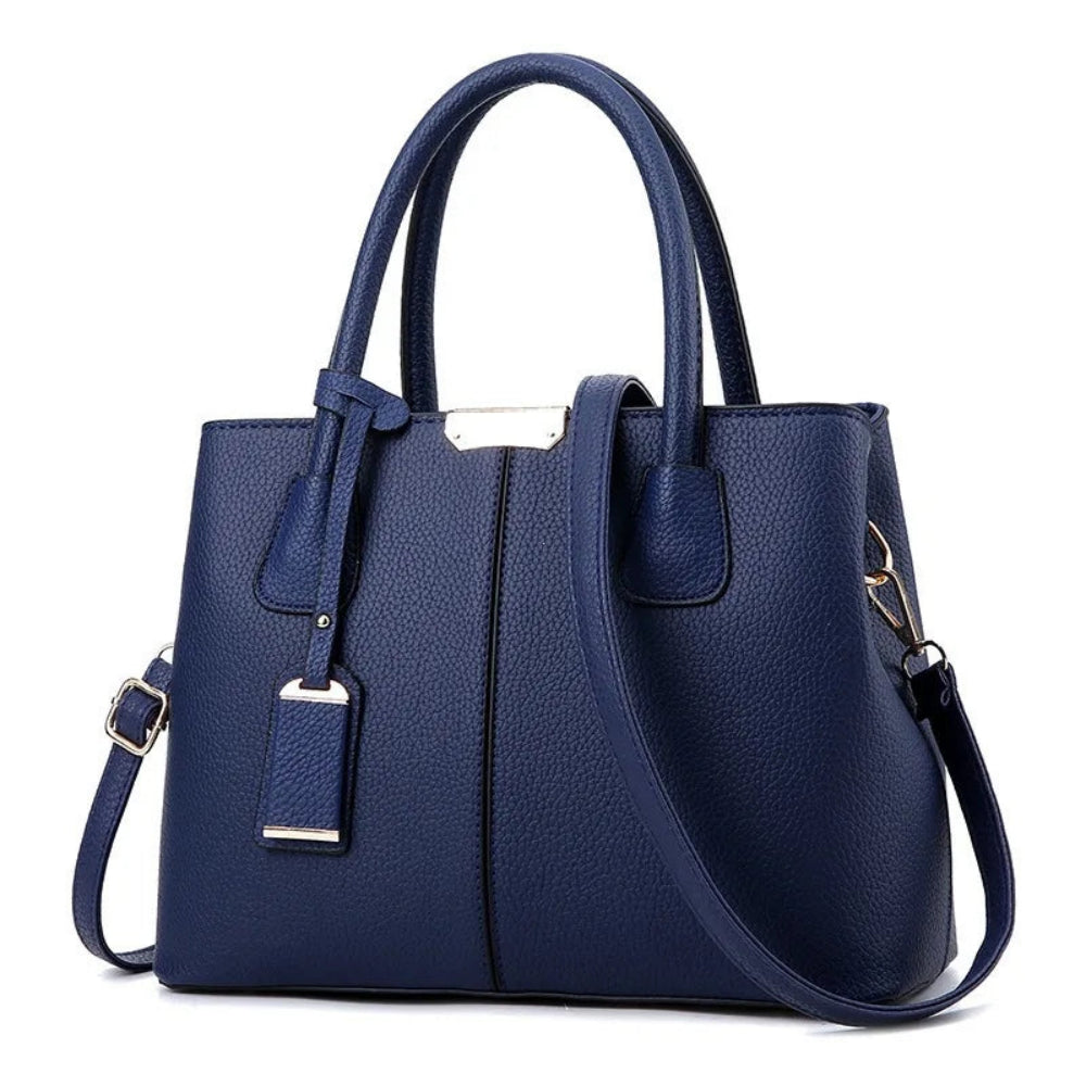 Elegante Bolsa de Couro Plutônio Feminina