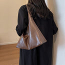 Leftside design de moda bolsa de ombro de couro para as mulheres 2023 tendência feminina simples grande axilas hobo bolsa bolsas e bolsas