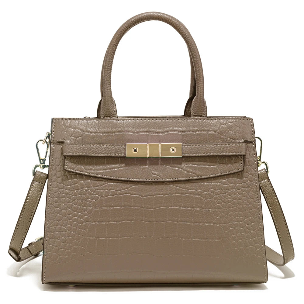 Bolsa de Couro Genuíno Zency - Elegância e Sofisticação
