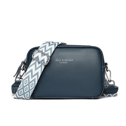 Luxo couro genuíno sólido crossbody sacos de ombro para as mulheres 2024 alta qualidade bolsas couro vaca feminino mensageiro tote sac