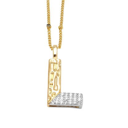 Colar Inicial Personalizado com Cristais FLOLA