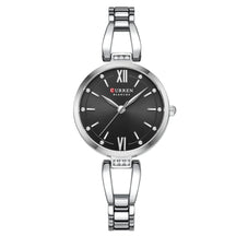 Relógio Feminino Curren Luxo com Strass e Aço Inoxidável