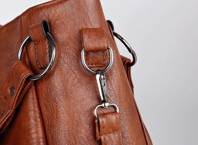 Bolsa de couro macia simples para mulheres, sacola famosa, grande capacidade, bolsas de ombro, designer de luxo, elegante, alta qualidade