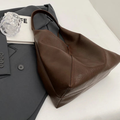 Leftside design de moda bolsa de ombro de couro para as mulheres 2023 tendência feminina simples grande axilas hobo bolsa bolsas e bolsas