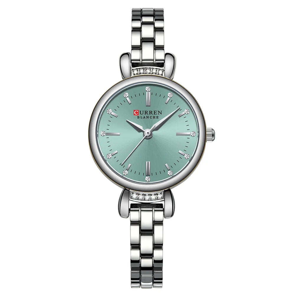 Relógio Feminino Curren Luxuoso com Strass Brilhante