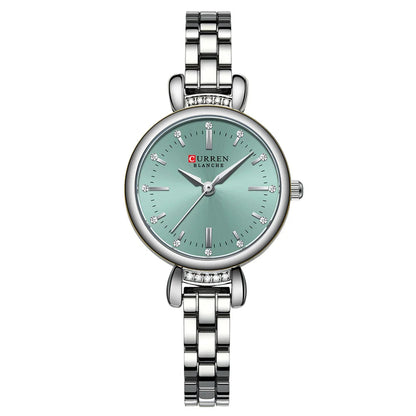 Relógio Feminino Curren Luxuoso com Strass Brilhante