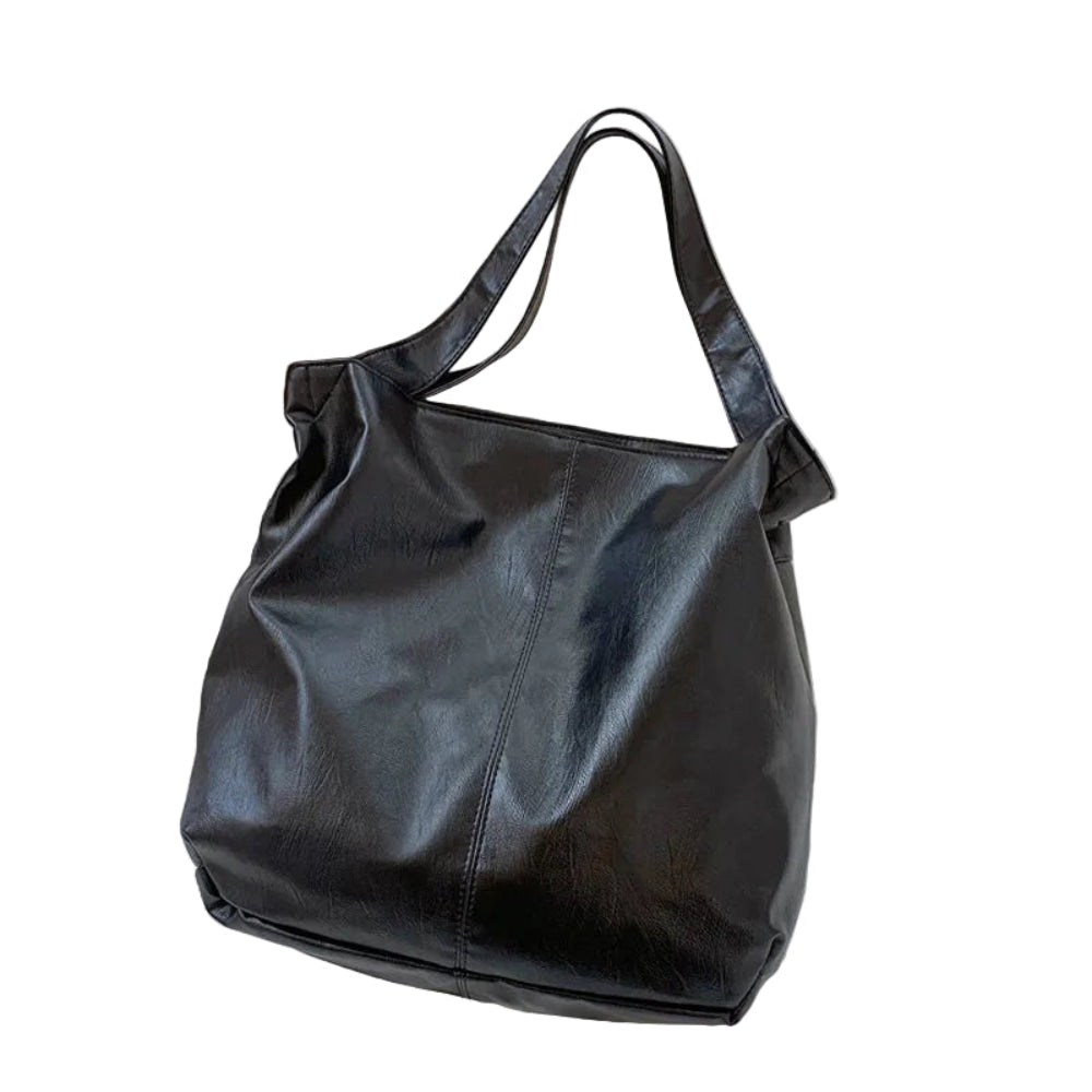 Leftside moda grande sacola de couro para as mulheres 2025 tendências femininas simples grande alta capacidade retro ombro bolsa lateral bolsas