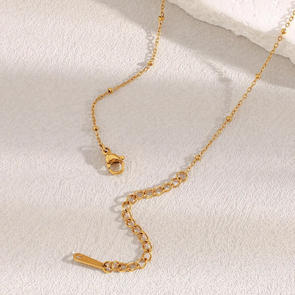 Colar Pingente Rhombus Zircão 18K Banhado a Ouro