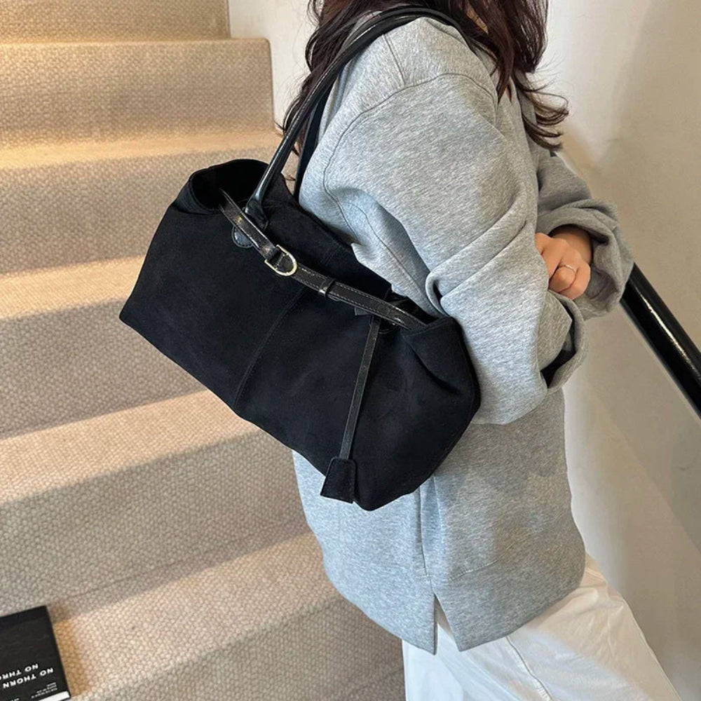 Leftside grande nupck axilas sacos senhora bolsa de ombro para as mulheres 2024 inverno nova tendência moda tendência y2k sacola bolsas