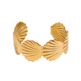 Pulseira Concha Dourada Uworld - Elegância Oceânica