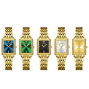 OLEVS-Relógio de pulso a quartzo impermeável para mulheres, elegante relógio de ouro, original, luxo, Festiva 520