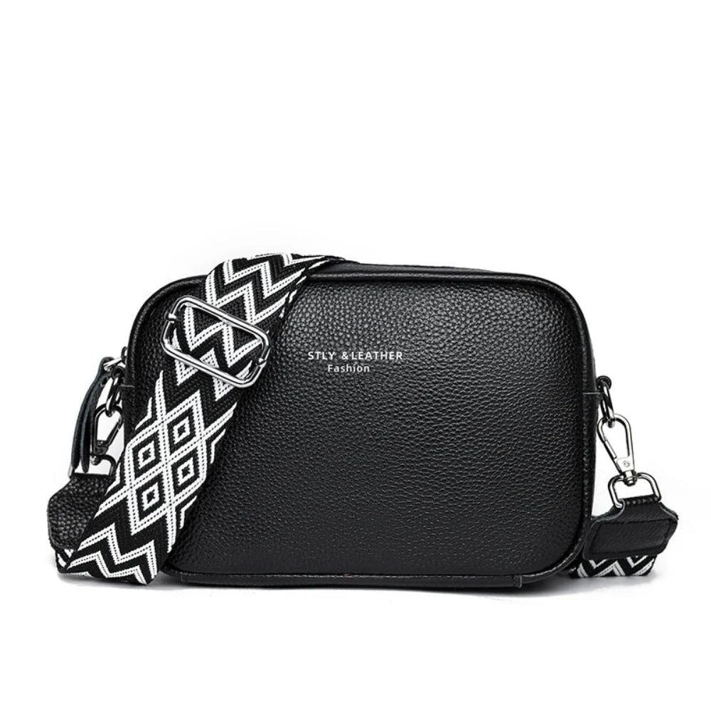 Luxo couro genuíno sólido crossbody sacos de ombro para as mulheres 2024 alta qualidade bolsas couro vaca feminino mensageiro tote sac