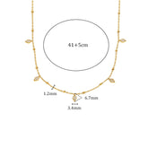 Colar Pingente Rhombus Zircão 18K Banhado a Ouro
