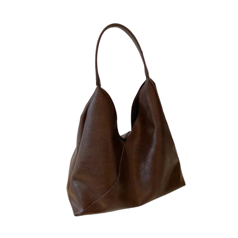 Leftside design de moda bolsa de ombro de couro para as mulheres 2023 tendência feminina simples grande axilas hobo bolsa bolsas e bolsas