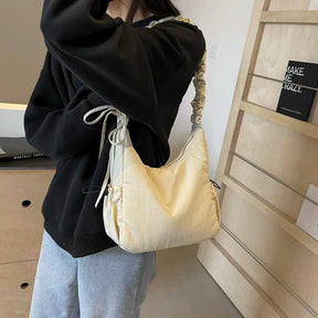 Leftside design macio pano pequeno shopper compras axilas sacos senhora bolsa de ombro para as mulheres 2024 tendência moda y2k bolsas
