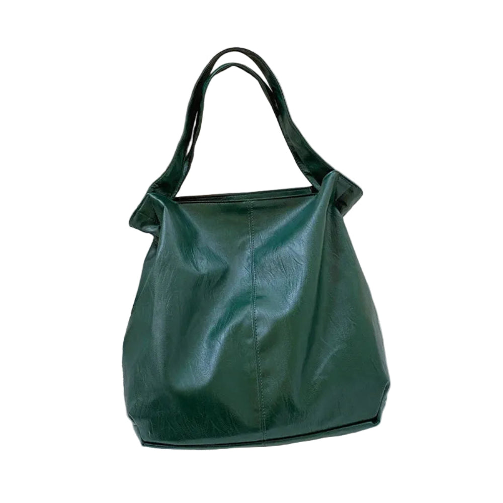 Leftside moda grande sacola de couro para as mulheres 2025 tendências femininas simples grande alta capacidade retro ombro bolsa lateral bolsas