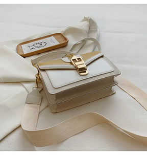 Moda corrente senhora estilingue saco com painéis cor couro do plutônio crossbody saco para as mulheres 2025 nova alça larga ombro saco do mensageiro senhoras